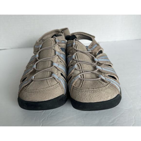 Clarks Collection Tuvia Maddee Fisherman Hiking Outdoor Sport Beige Sandals 6.5 - Picture 3 of 11